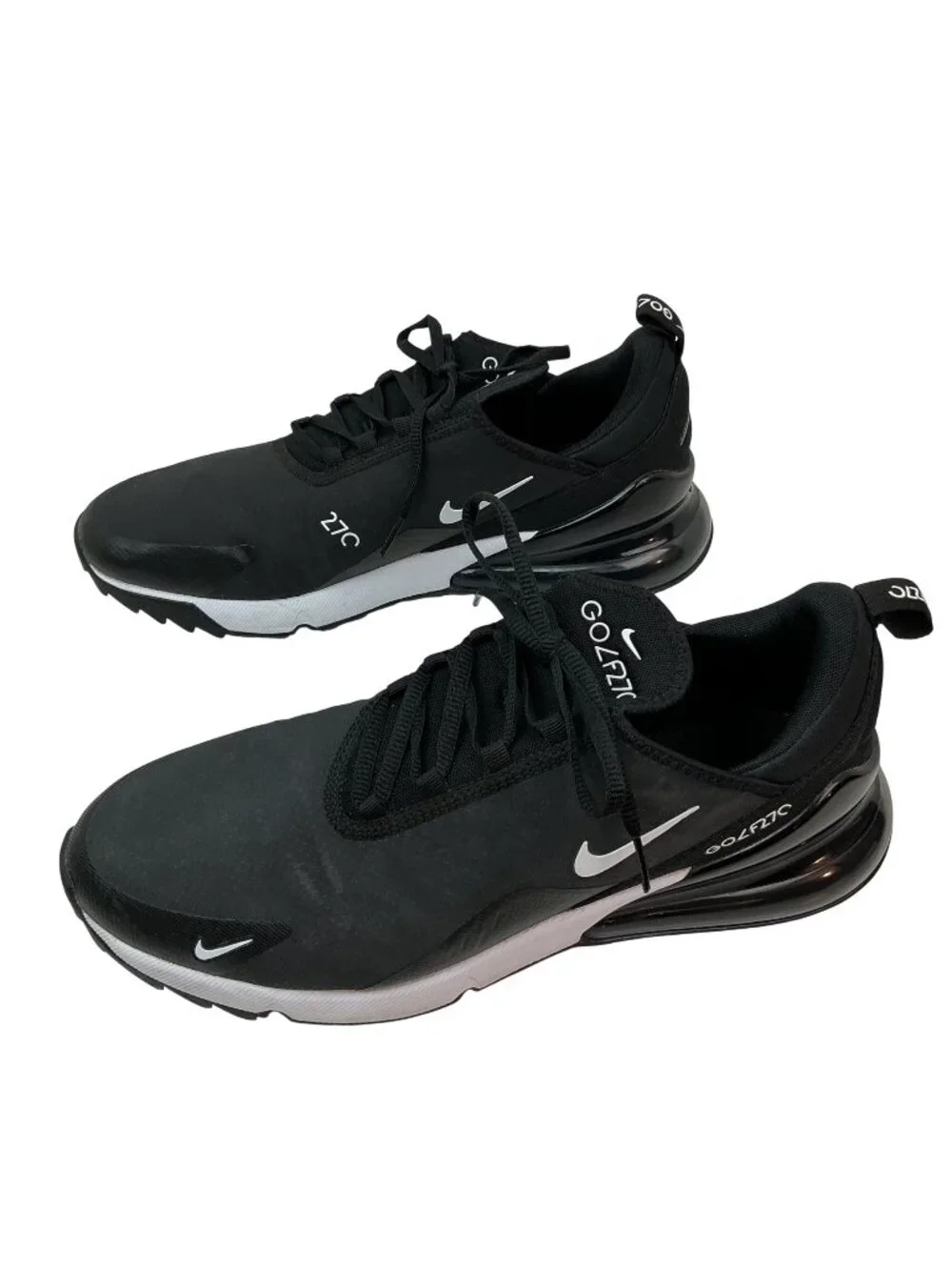 Nike Air Max 270 Golf Shoes Black White Golf Shoes Mens 10.5